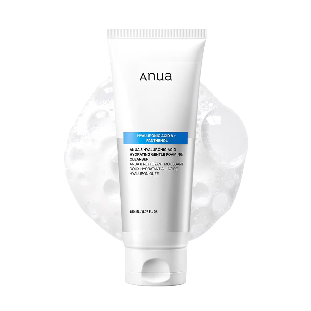 Anua – 8 Hyaluronic Acid Hydrating Gentle Foaming Cleanser, 150ml